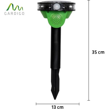 Repellente Solare per Uccelli – Suono e Flash LED - Dimensioni