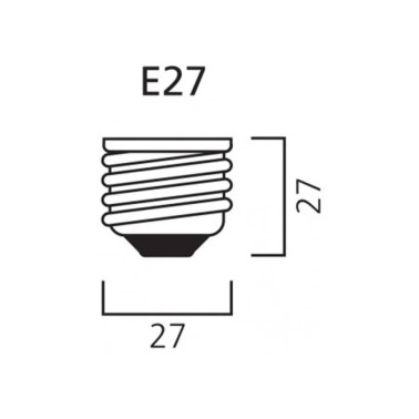 Lampadina E27 da 20W per Lampade Antizanzare Dimensioni