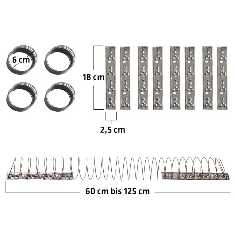 GARDIGO® Dissuasori per Piccioni  8 Spirali da 125cm, Lungh. tot